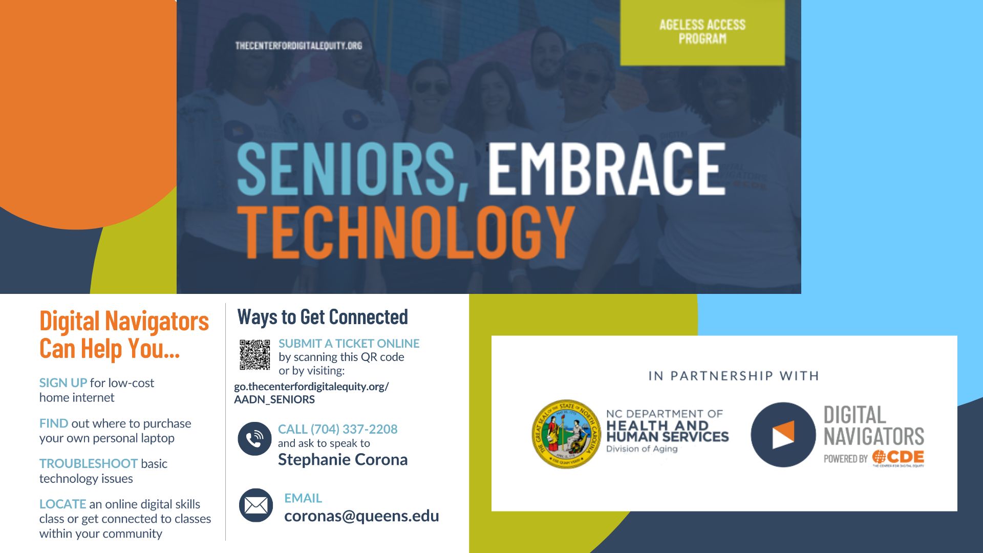 Seniors, Embrace Technology - Ageless Access Program