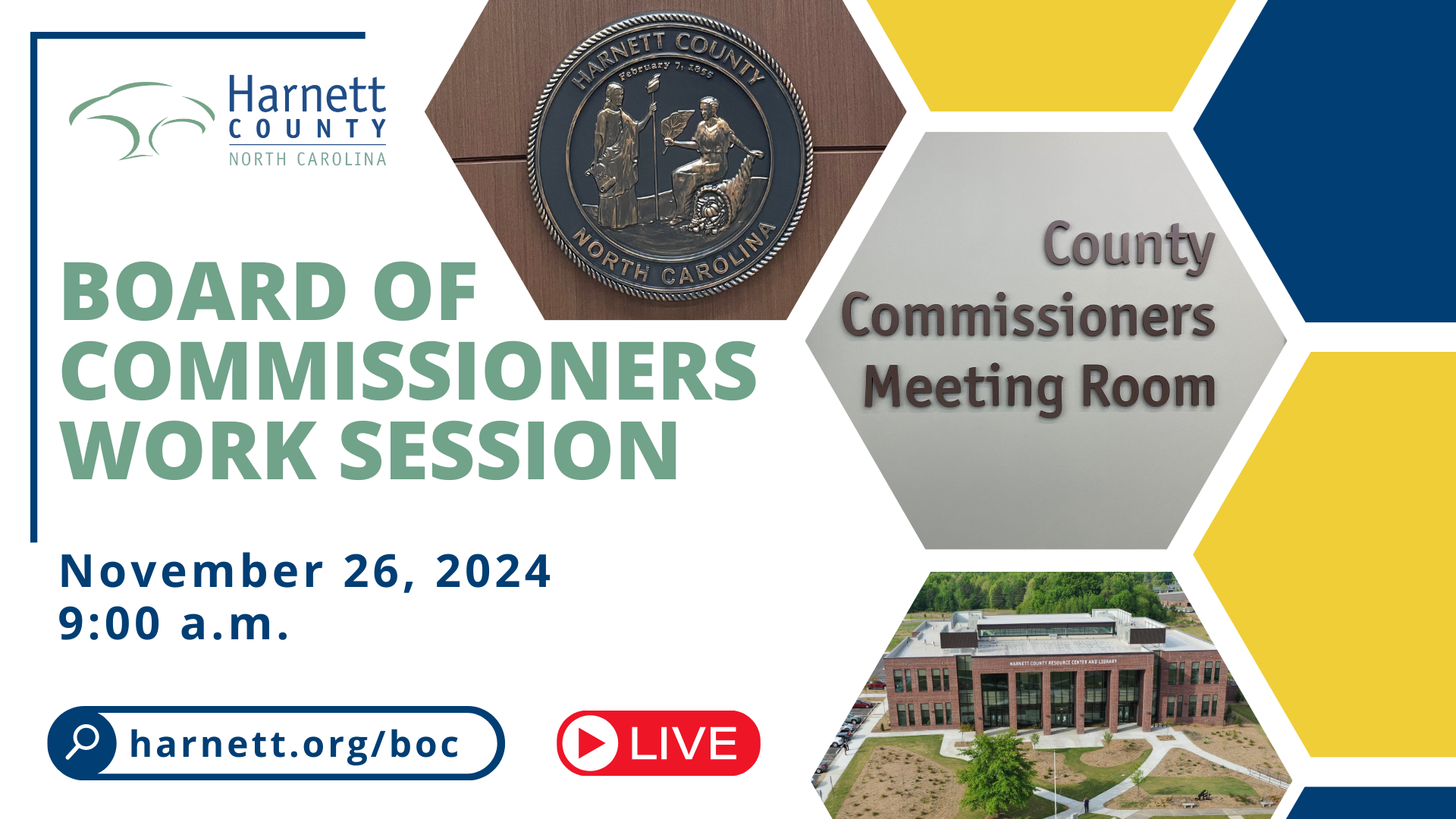 Harnett County Board of Commissioners Work Session