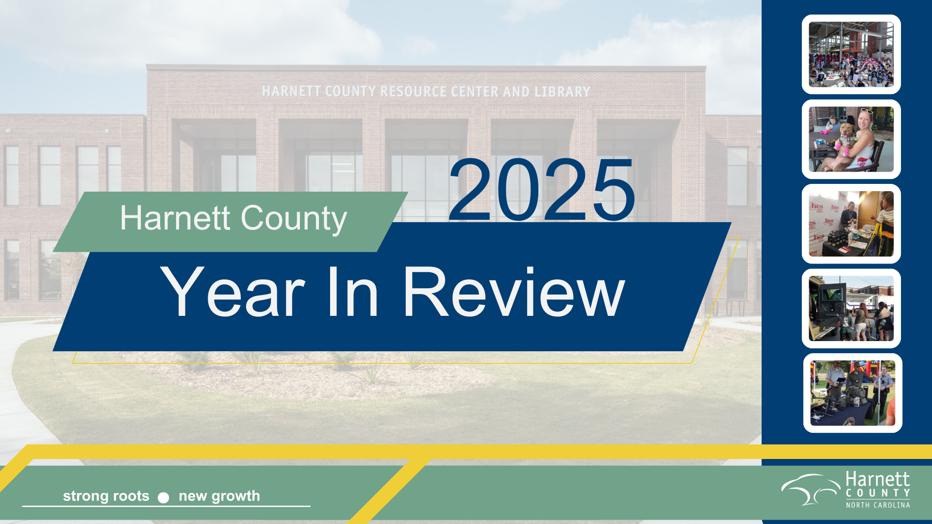 Graphic reads: Harnett County 2025 Year in Review