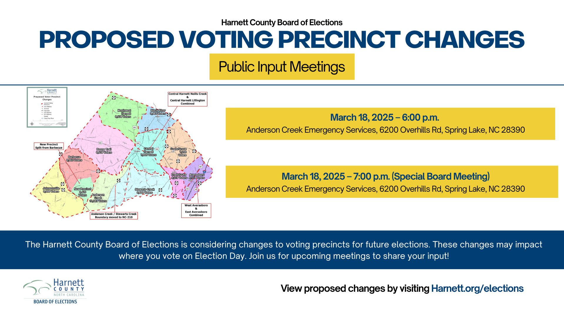 Board of Elections Proposed Voting Precinct Changes