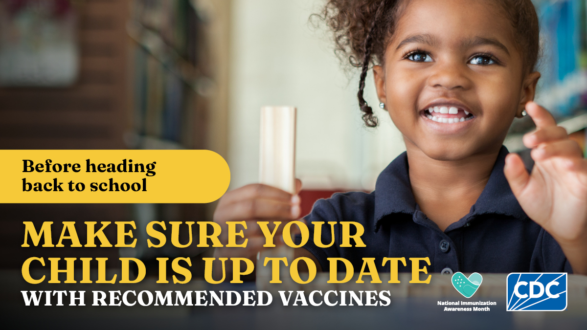 Keeping children up to date with vaccinations is the best way to help protect them from many serious diseases.   For more information 910-893-7550.
