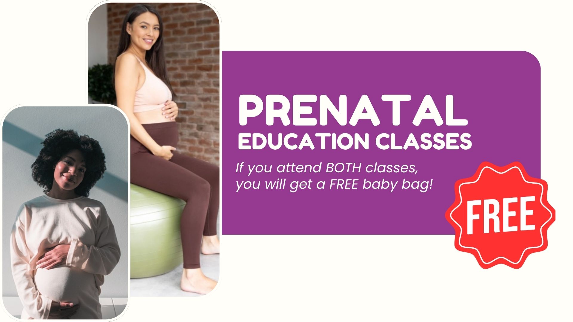 Photos of pregnant women holding their bellies