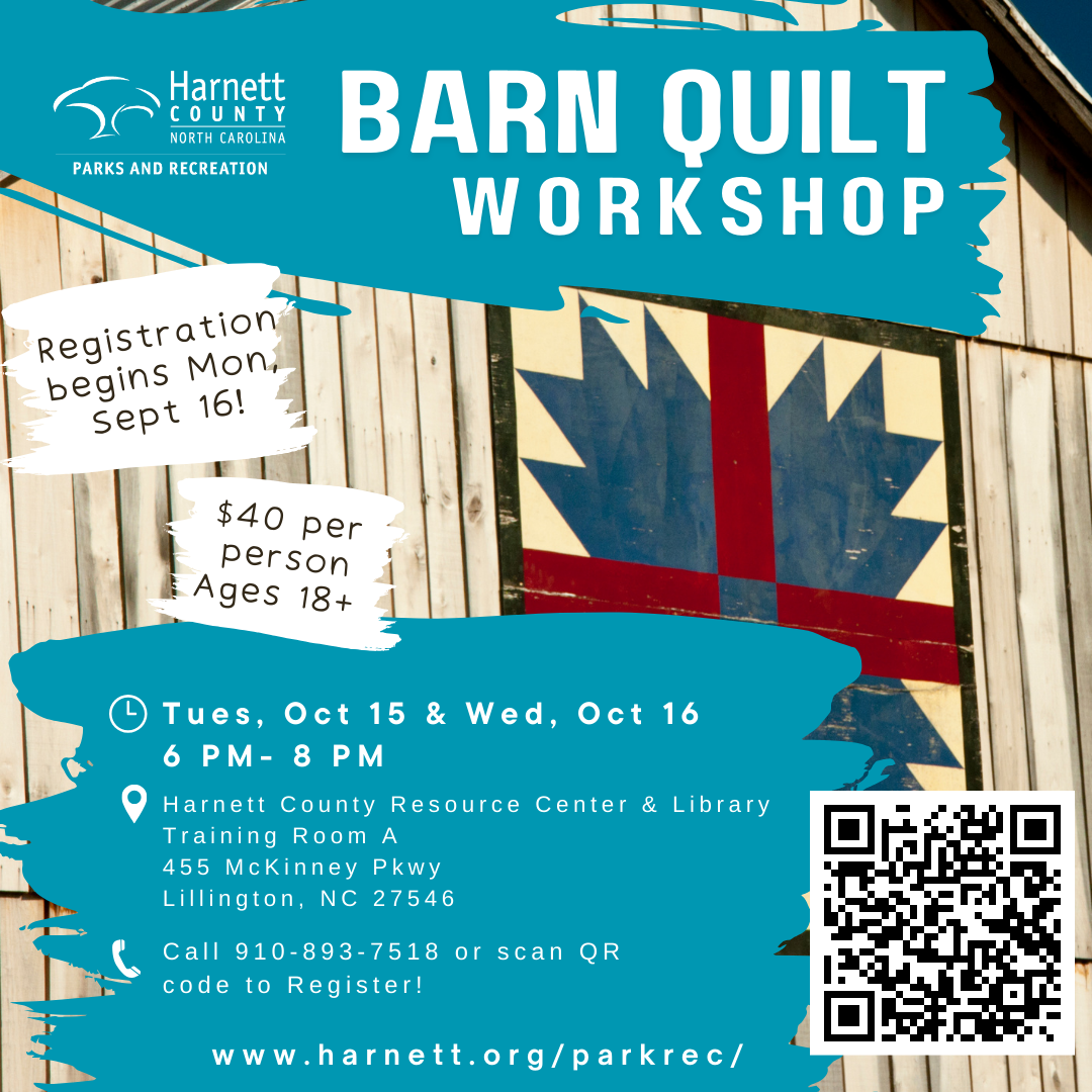 October 2024 Barn Quilt Workshop!