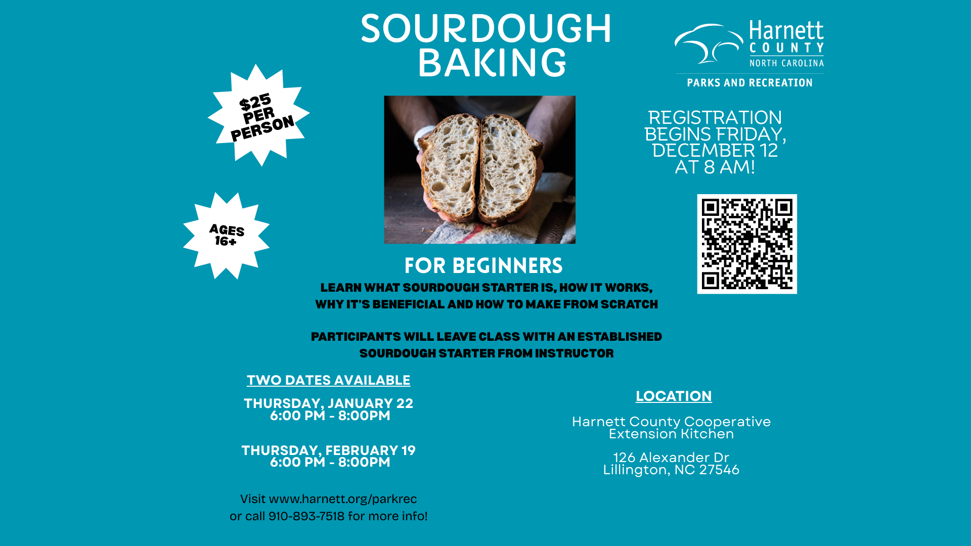Sourdough Baking for Beginners- January and February 2026