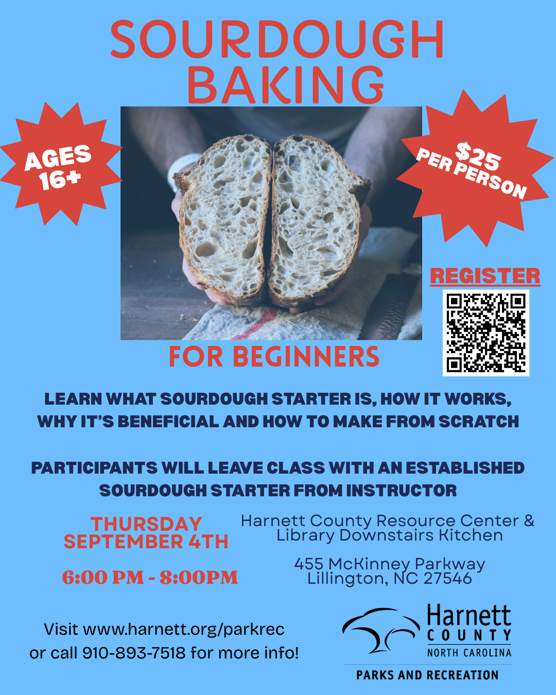 Sourdough Baking for Beginners- Sept 4, 2025