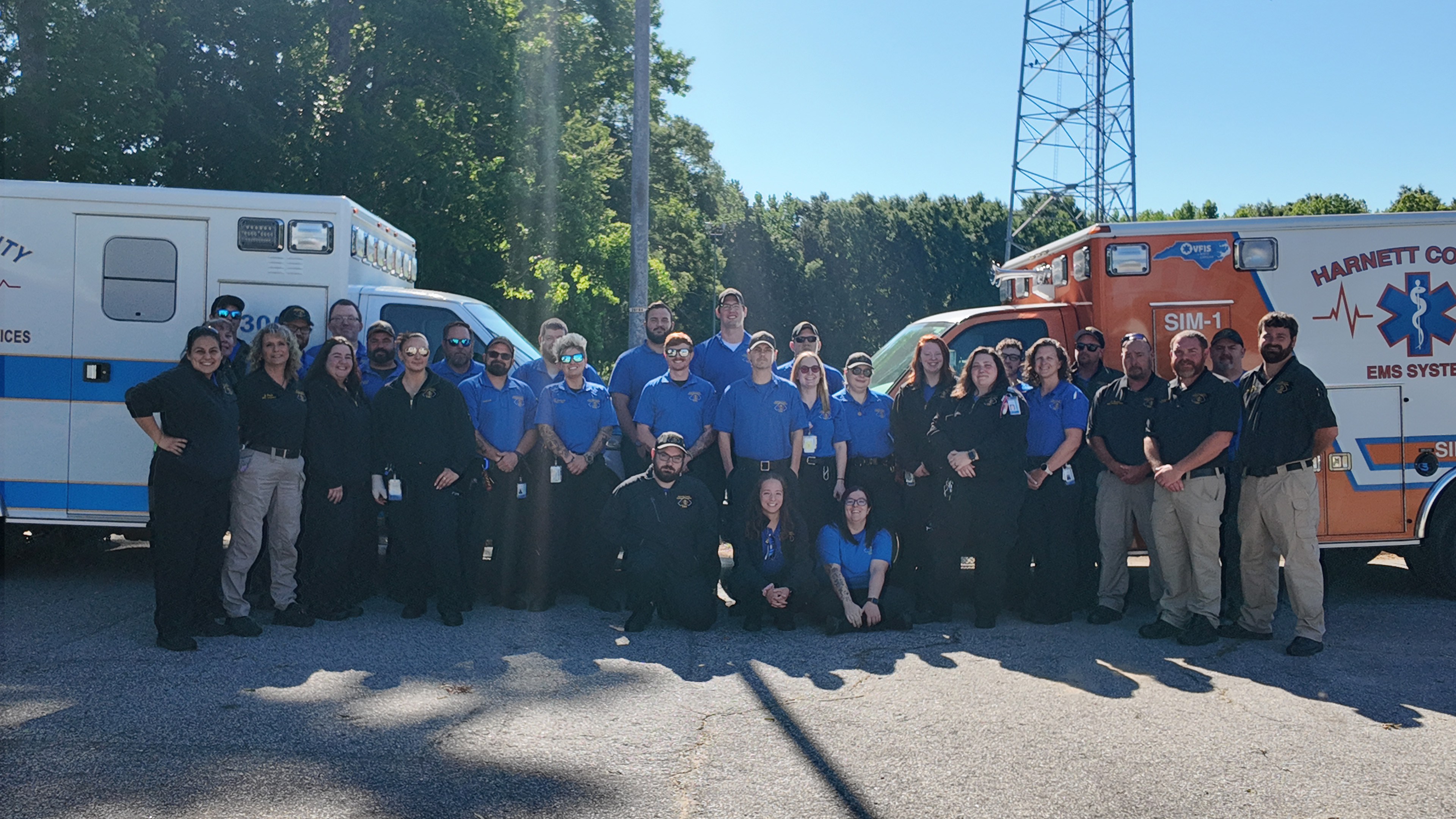 Picture of some of the EMS staff
