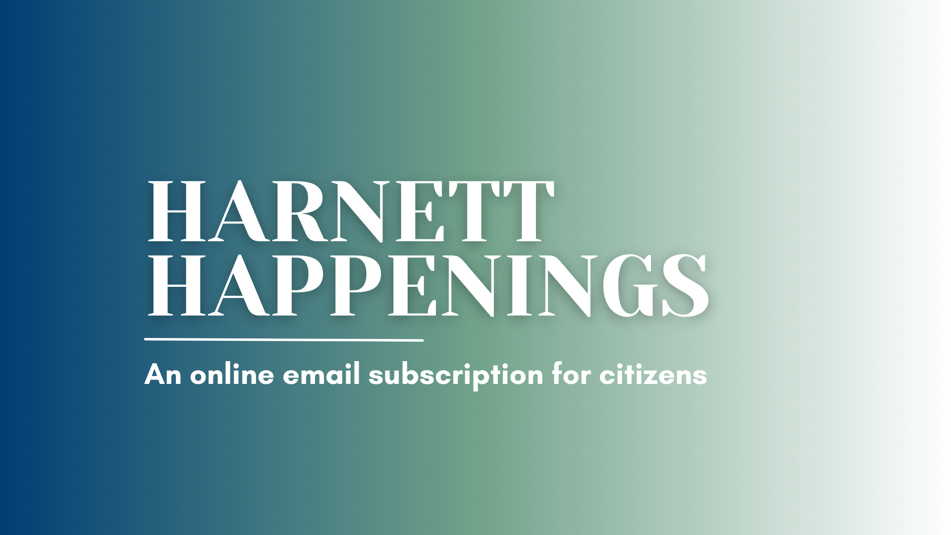 Harnett Happenings e-Newsletter