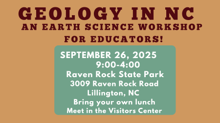 FULL *** Geology in NC! An Earth Science Workshop